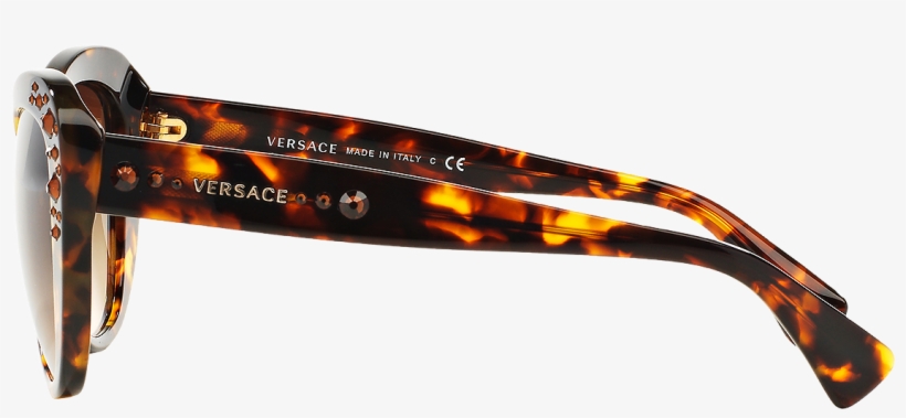 Havana Swarovski Cat-eye Sunglasses - Seat Belt, transparent png download