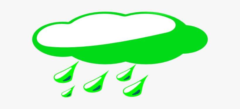How To Set Use Green Rain Cloud Clipart, transparent png download