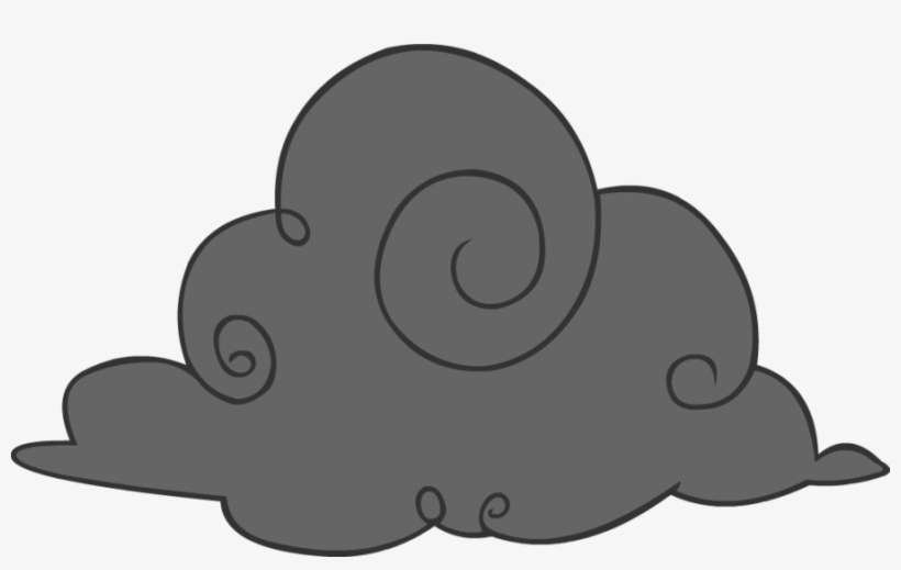 Cartoon Storm Cloud - Dark Clouds Clipart, transparent png download
