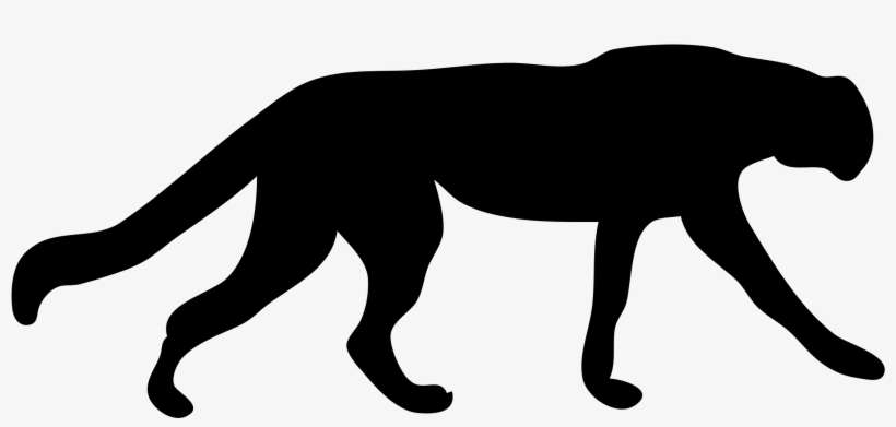 Cheetah Clip Art 6 Free Clipart Images - Cheetah Silhouette Png, transparent png download
