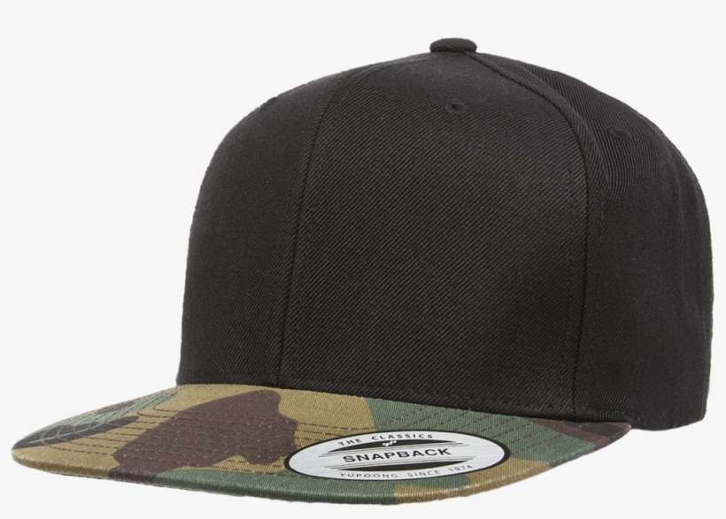 Classic Snapback With Camo Visor, transparent png download