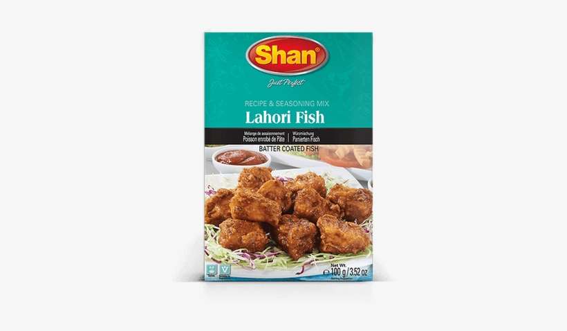 Shan Lahori Fish Masala Mix For Batter Coated Spicy - Lahori Fish Masala Laziza, transparent png download