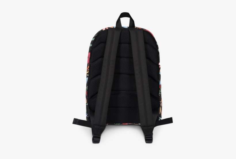 Watercolor Floral Print Backpack - Backpack, transparent png download