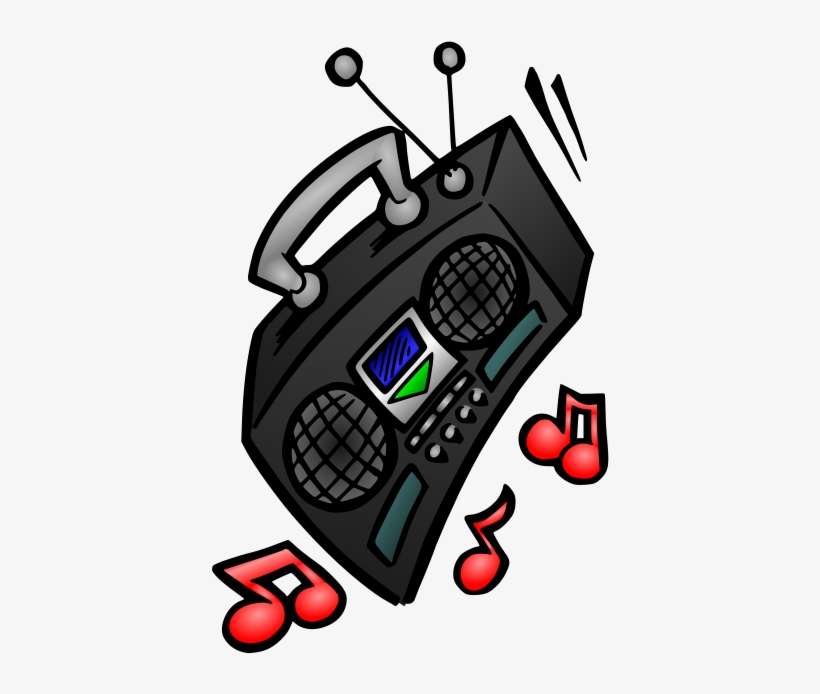 Free Vector Old Stereo - Music Stereo Eps Cartoon, transparent png download