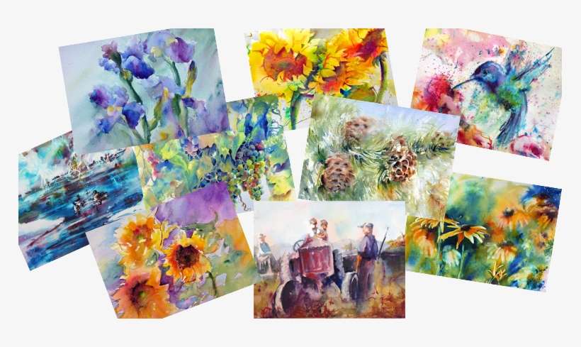 Nine New Blank Note Card Designs Available - Bouquet, transparent png download