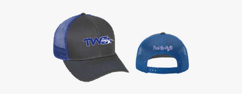 Snapback Gray/blue Trucker Hat - Trucker Hat, transparent png download