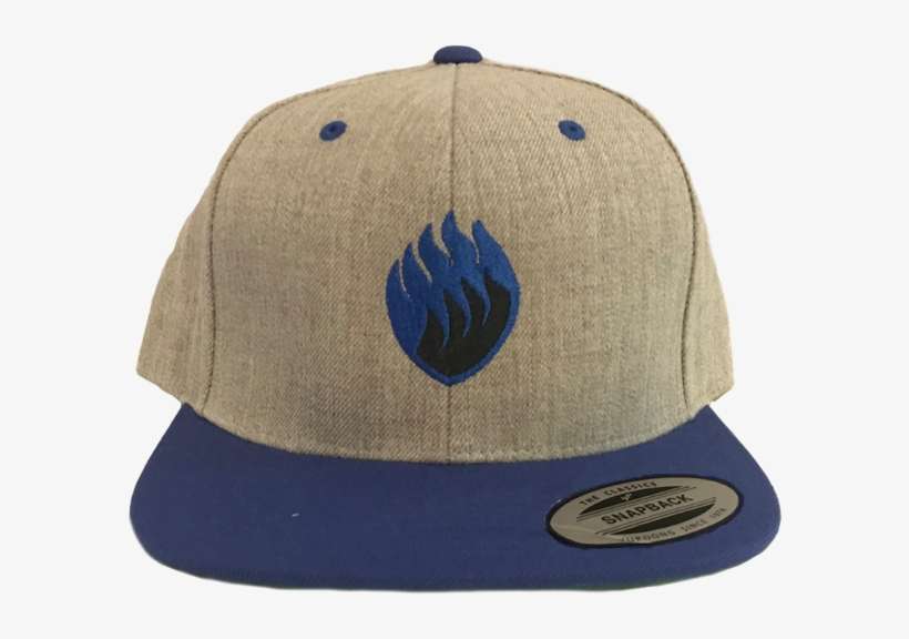 Signal Fire Flame Logo Snapback Hat - Logo Hat Grey, transparent png download