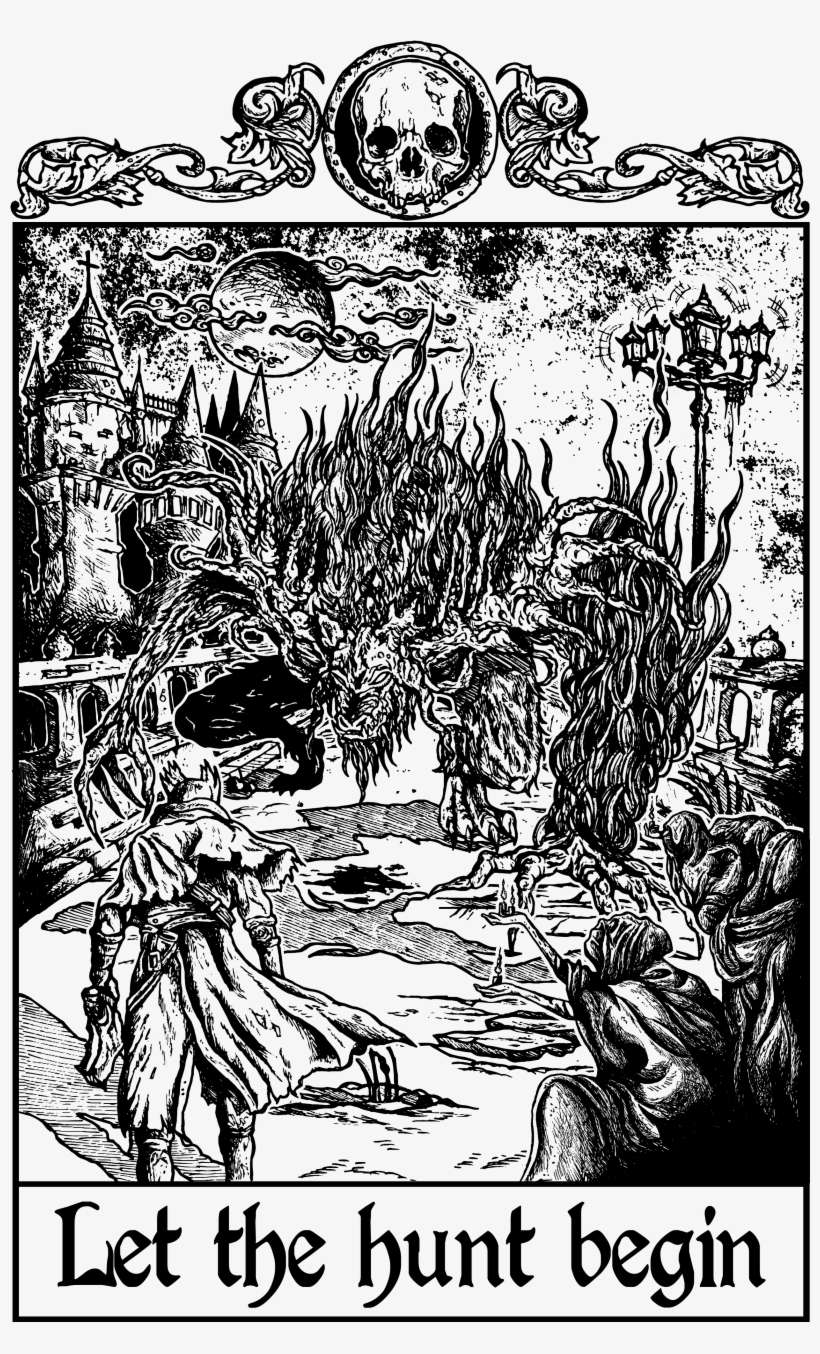 Check My New Bloodborne Inspired T-shirt On - Let The Hunt Begin, transparent png download