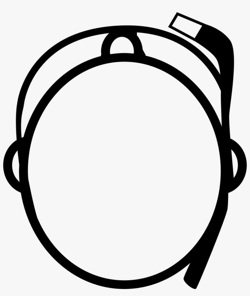 Google Glasses On Person Head From Top View Comments - Head Top View Png, transparent png download