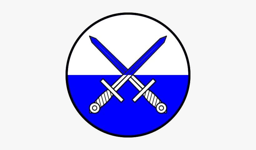 Crossedswords-kk - Swords In Saltire Heraldry, transparent png download