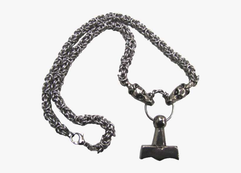 Solid Mjolnir, Thor's Hammer Necklace - Locket, transparent png download
