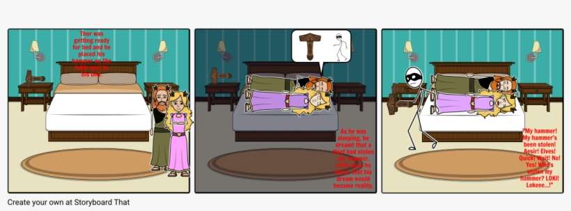 The Stealing Of Thor's Hammer - Cartoon, transparent png download