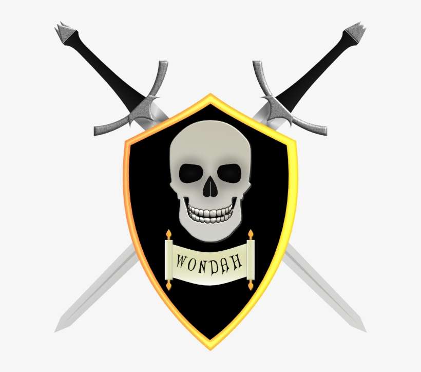 This Crossed Sword Saltaire Was Created Using The Skull - Affinity Designer, transparent png download