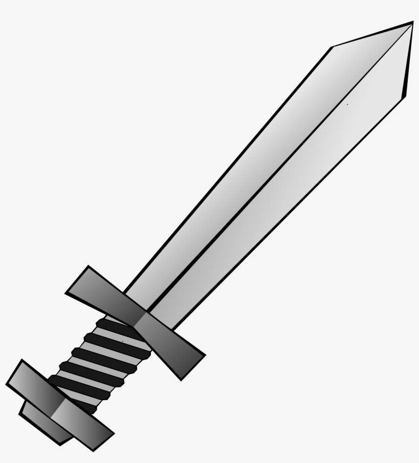 Grayscale Big Image Png - Sword Clipart, transparent png download