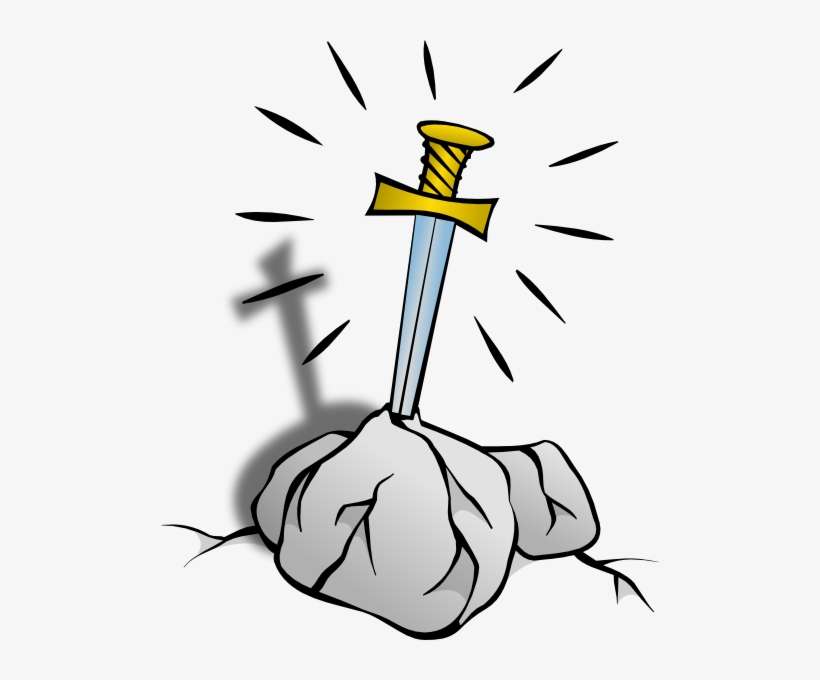 Free Crossed Swords Vector - King Arthur Clip Art, transparent png download