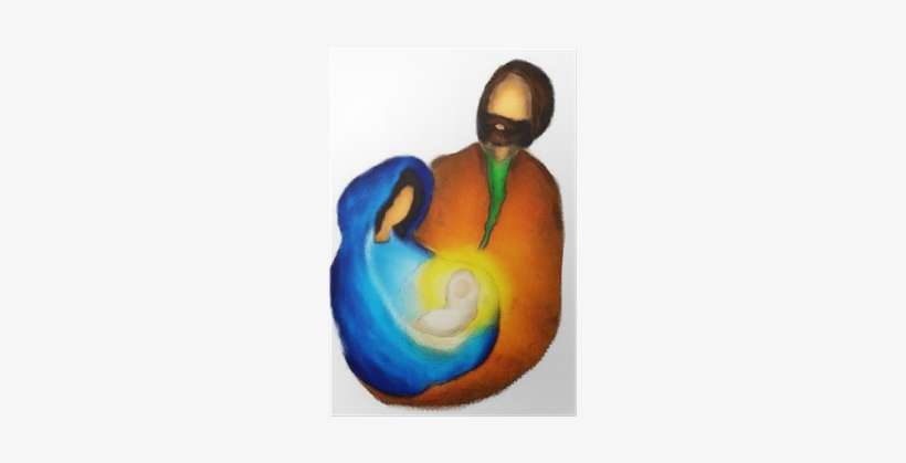 Christmas Religious Nativity Scene, Holy Family Abstract - Christmas Day, transparent png download