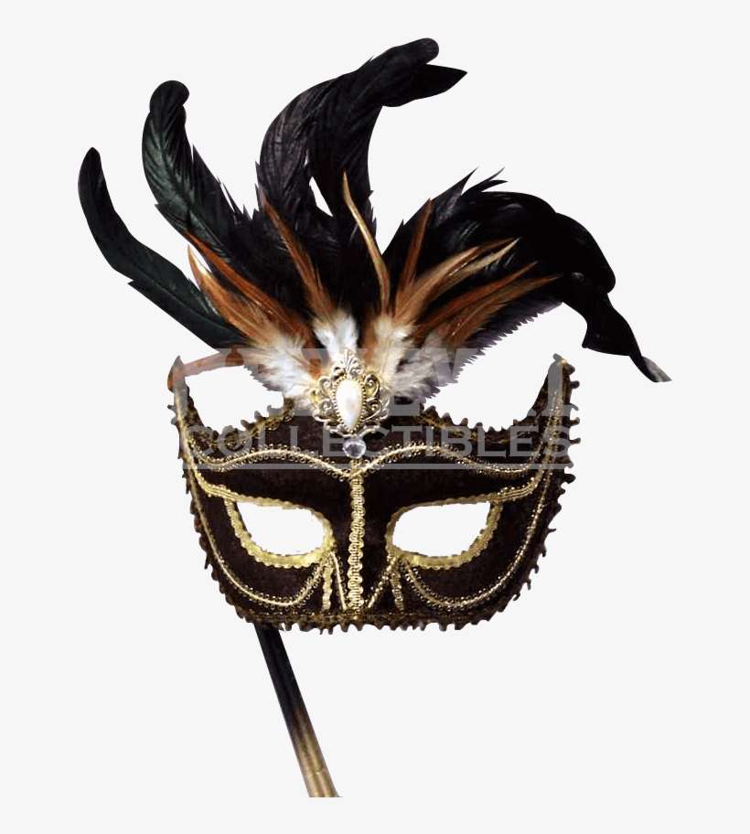 Black Venetian Fm By - Forum Novelties Venetian Mask Black, transparent png download