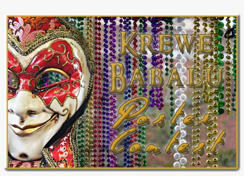 Krewe Babalu Galveston Poster Contest - New Orleans Mardi Gras Mask Journal, transparent png download