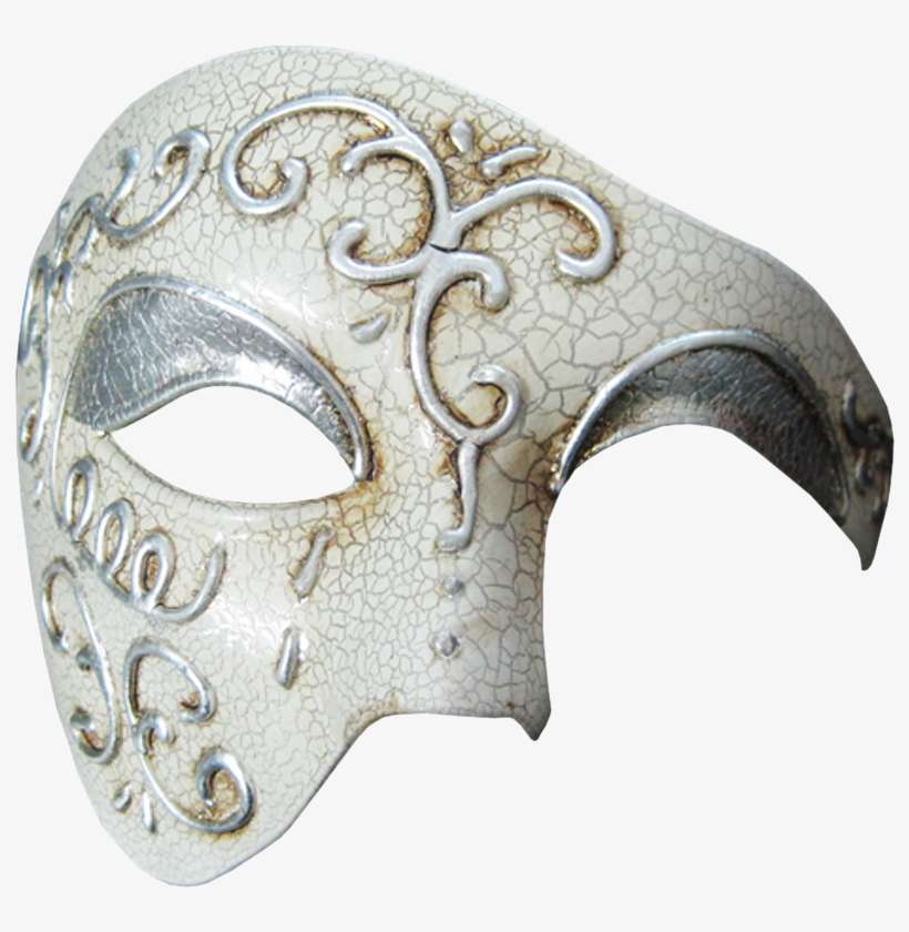 Vintage Series Phantom Of The Opera Half Face Masquerade - Phantom Of The Opera Png, transparent png download