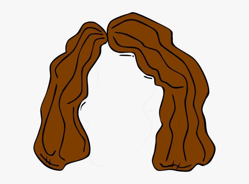 Royalty Free Library Wig Black And White Panda Free - Clipart Wig, transparent png download