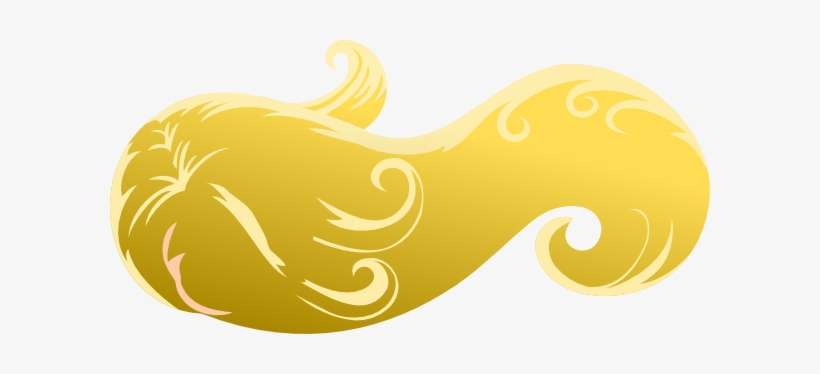 Flowing Hair Png - Golden Hair Clip Art, transparent png download