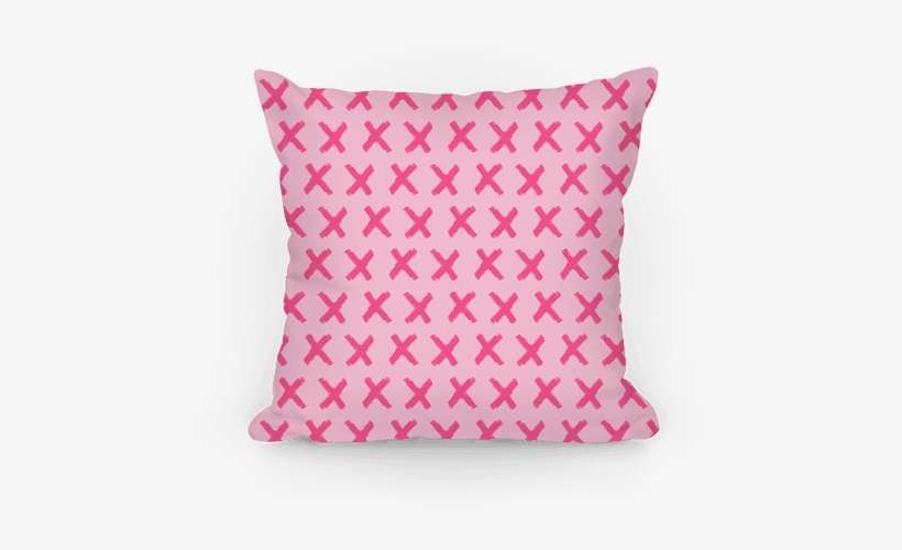 Pink Criss Cross Pattern Pillow - Throw Pillow, transparent png download