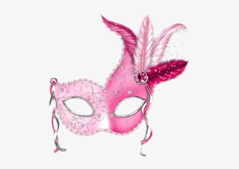 Pink Masquerade Clipart Carnival Masks Carnivale Clip - Pink Masquerade Mask Png, transparent png download