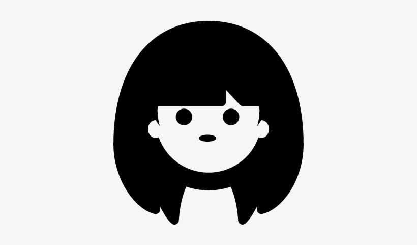 Girl Face With Long Hair Vector Free Logo Vector Woman Face Hair