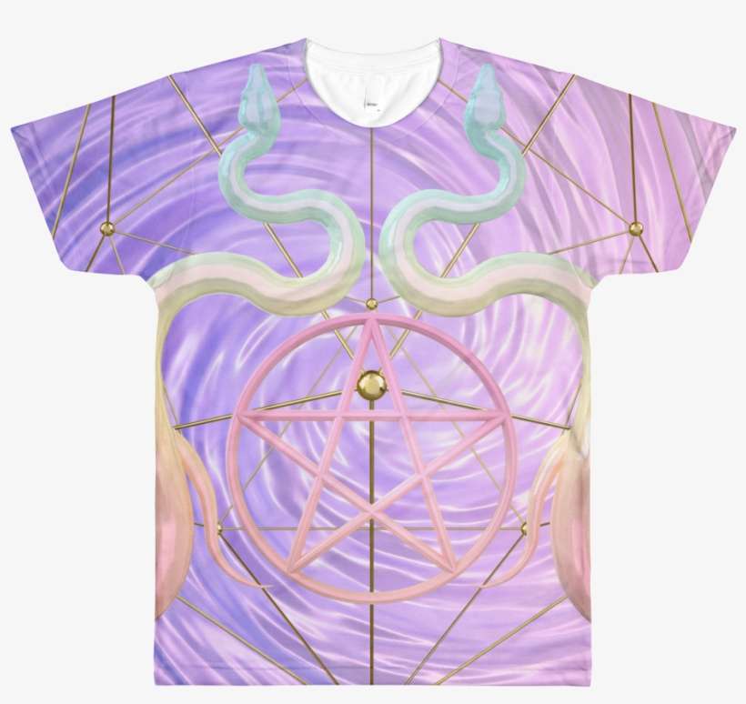 Pentacle All Over Printed T Shirt - Illustration, transparent png download