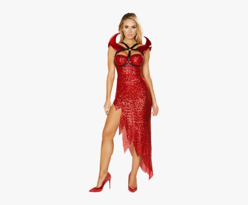 Sexy Devil Mistress - Devils Girls Halloween Costume, transparent png download