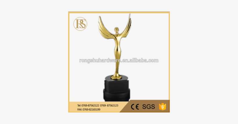 Flying Wing Metal Replica Oscar Trophy Awards On Crystal - Auto Antiguo De Juguete De Metal Made, transparent png download