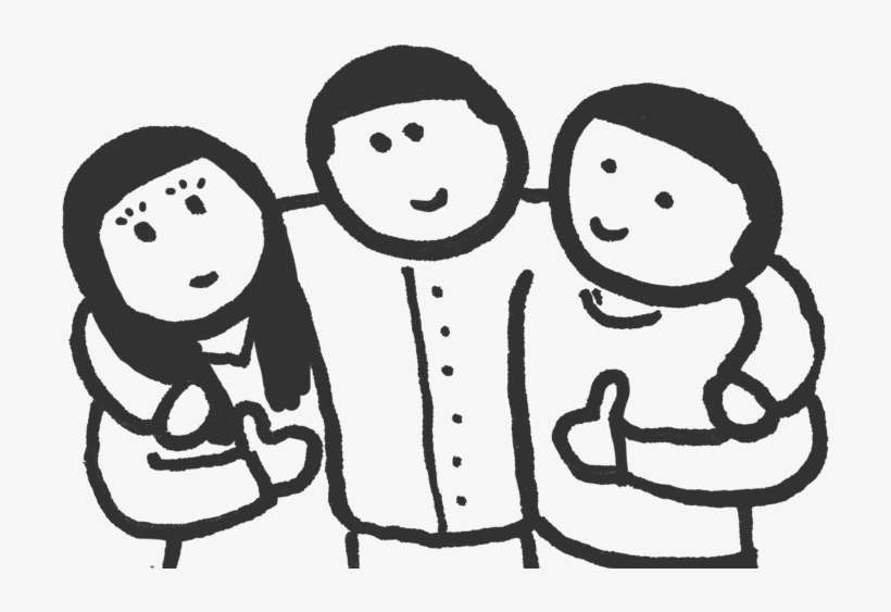 Happy People Attract Other Successful People - Happy People Drawing, transparent png download