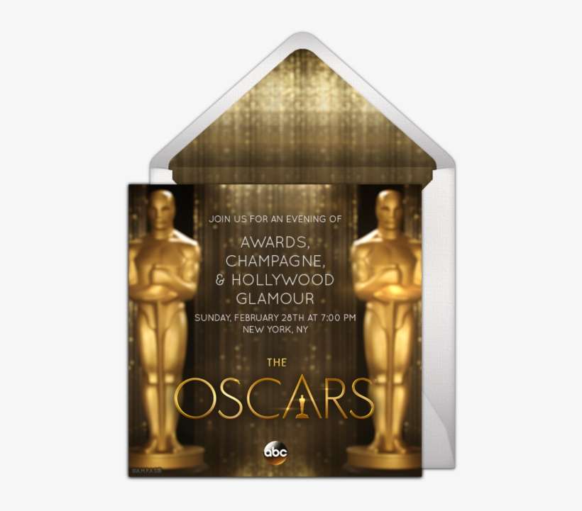 Customizable, Free Oscars Statuette Online Invitations - Statue, transparent png download