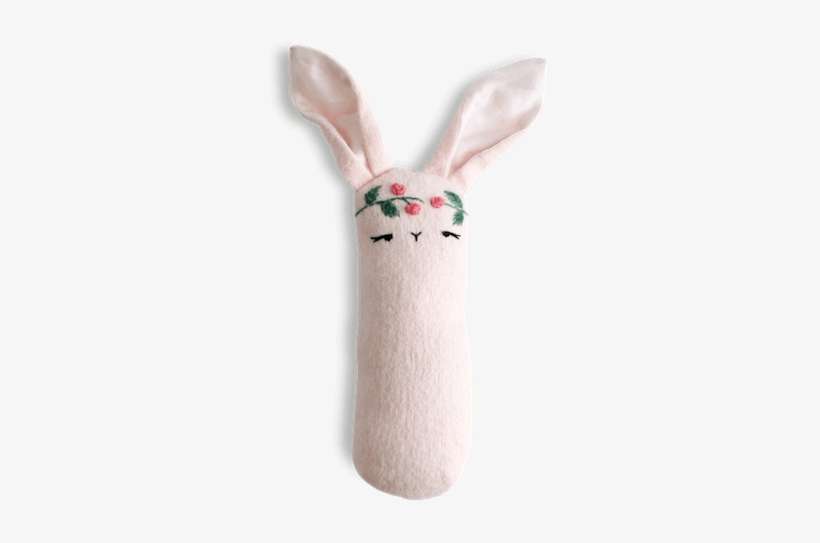 Floral Wreath Bunny Rattle - Wreath, transparent png download