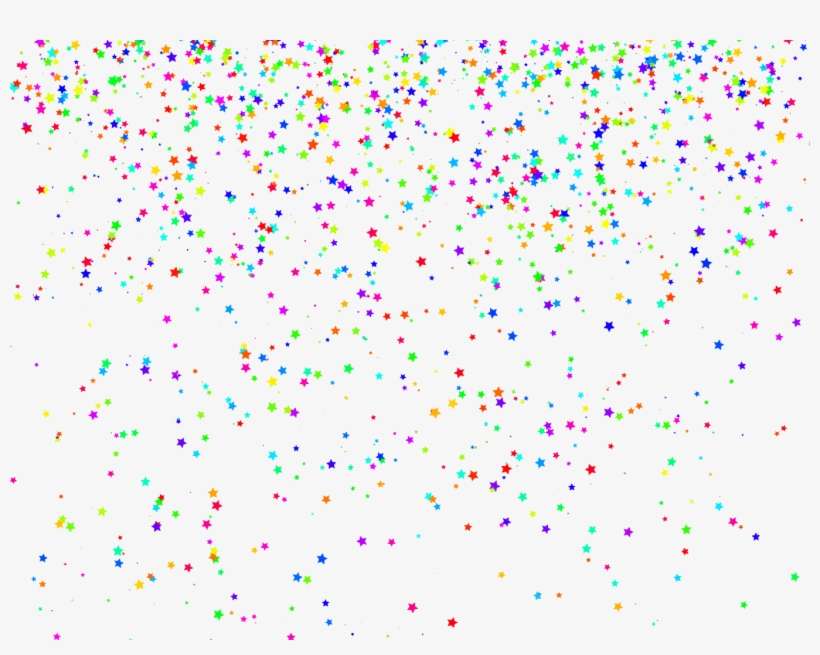Confetti Clipart Rainbow - Rainbow, transparent png download