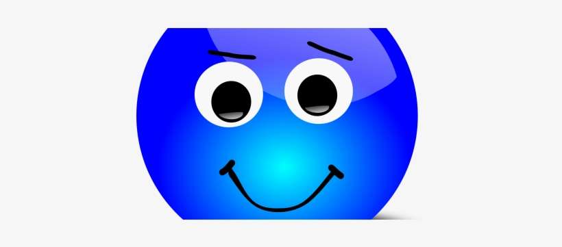 Blue Smiley Face Png - Whatsapp Dp Horror Dp, transparent png download