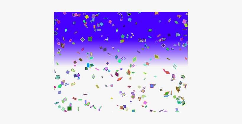 Effect Confetti Birthday Party Colorful Ha - Birthday Effect Png, transparent png download