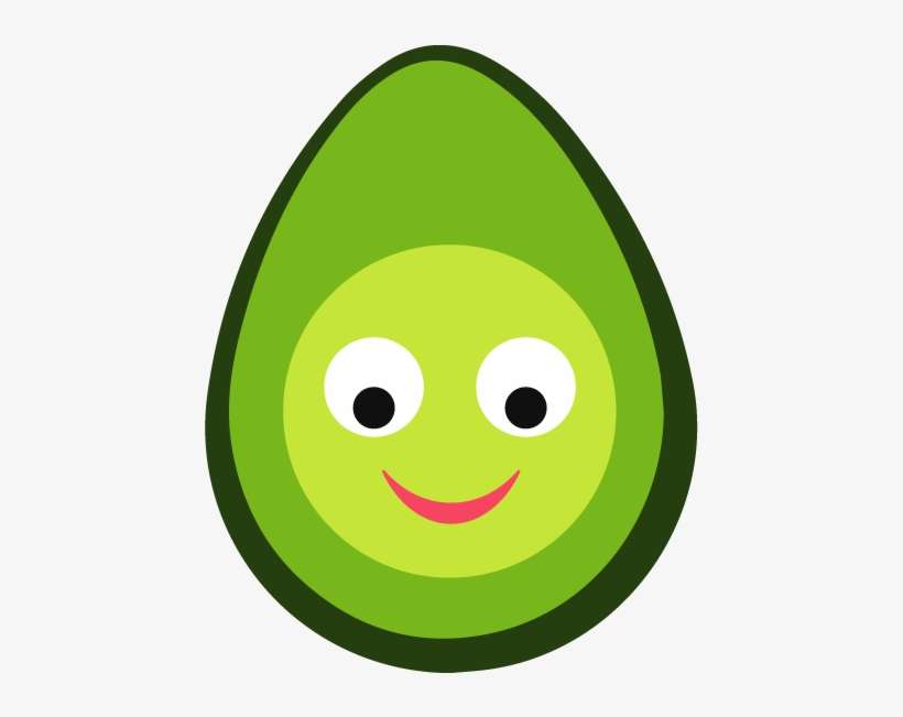 Smile Avocado - Avocado, transparent png download