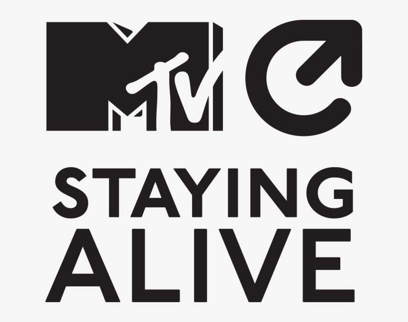 Mtv Saf Logo Black - Mtv Staying Alive Logo, transparent png download
