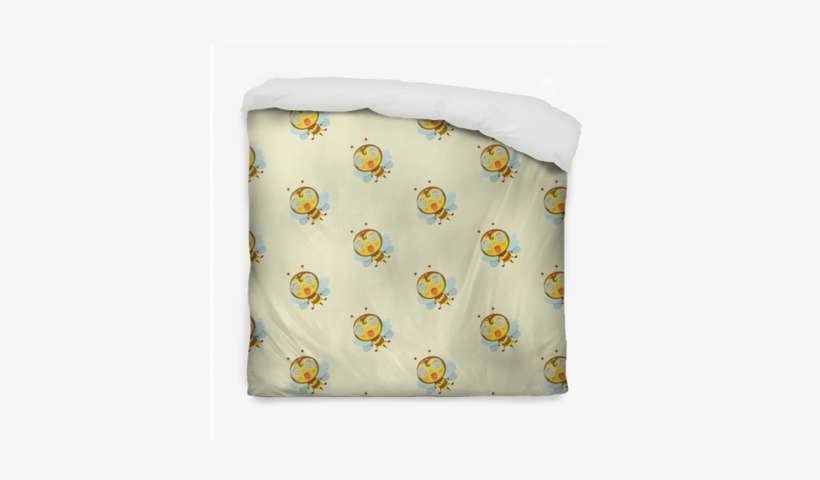 Seamless Pattern With Flying Bee - Cushion, transparent png download