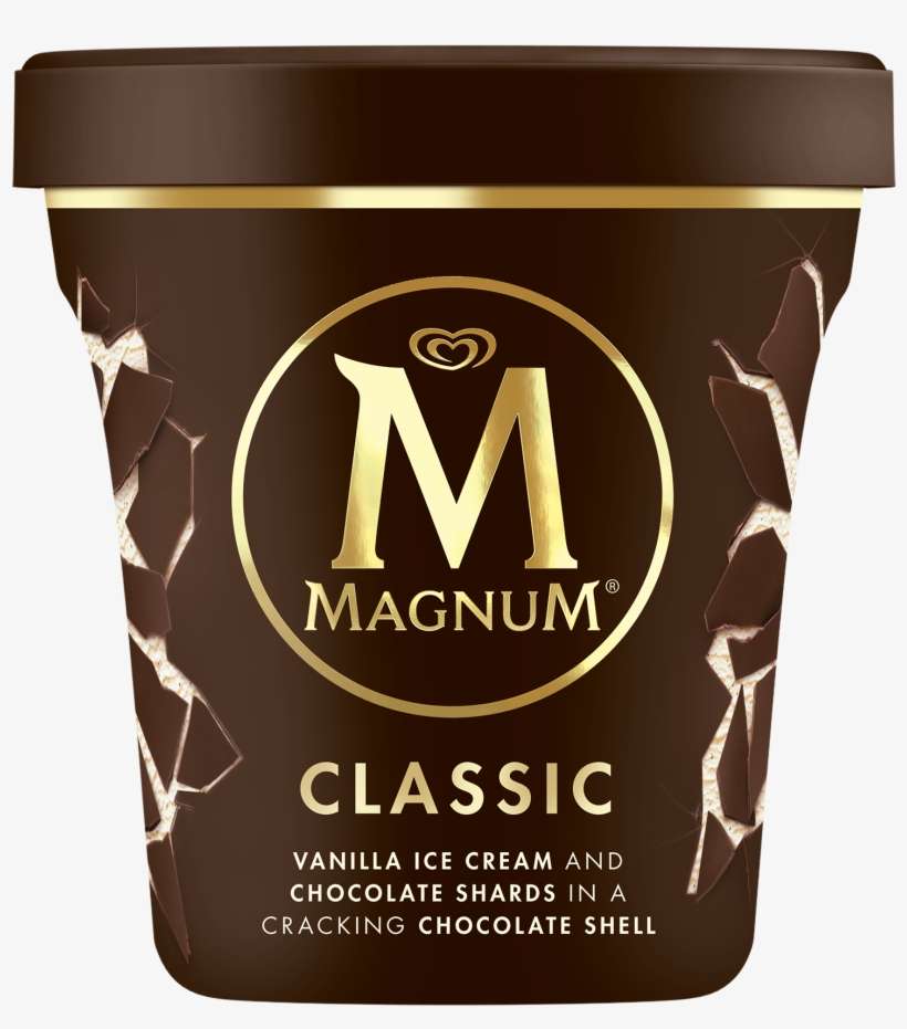 Magnum White Tub 440ml - Magnum Tub Ice Cream Almond 440ml, transparent png download