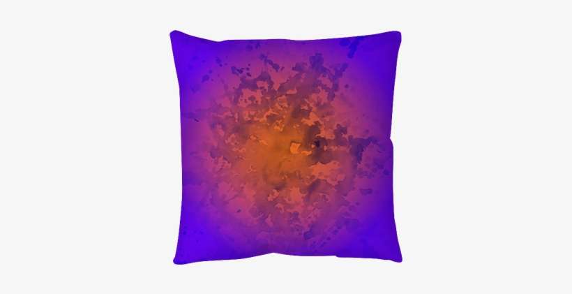 Watercolor Splashes Blots And Blobs Floor Pillow • - Cushion, transparent png download