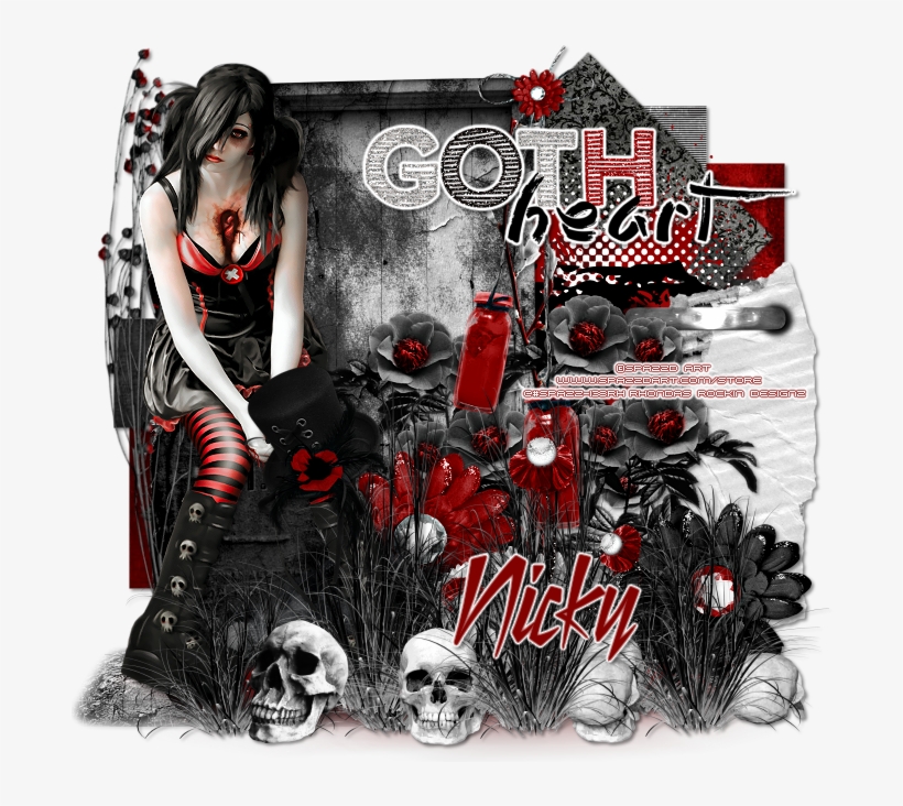 Goth Heart - Ptu - Album Cover, transparent png download