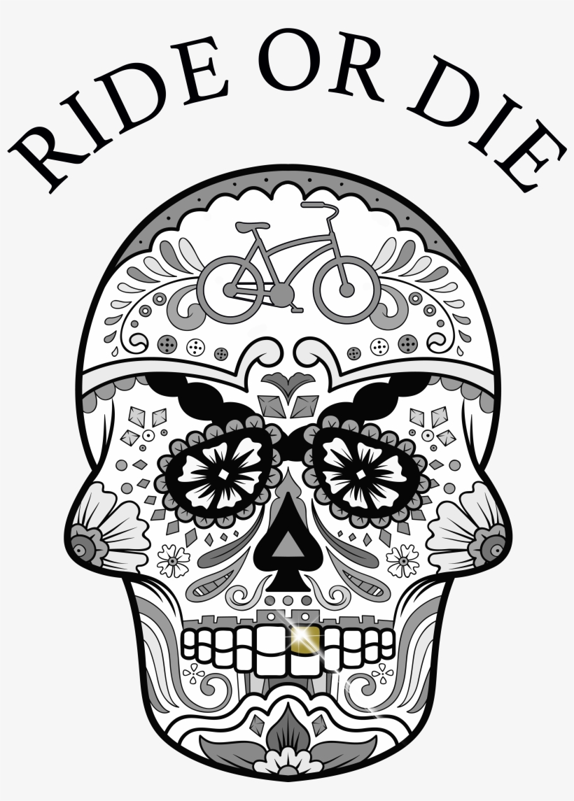 Bicyclephil's Artist Shop Bicyclephil's Artist Shop - Día De Muertos Shower Curtain, transparent png download