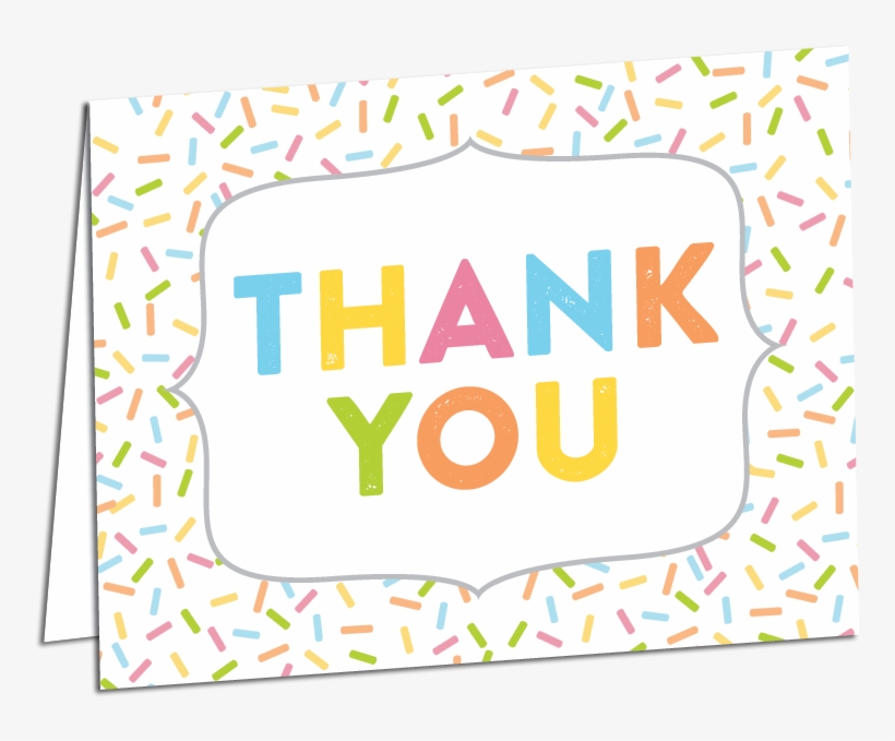 Sprinkle Thank You Card Printed Envelope Png You Sprinkle - Letter, transparent png download