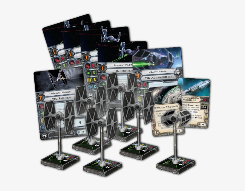 Imperial Swarm Wings Game, X Wing Miniatures, Star - Star Wars X Wing 100 Point Squad, transparent png download