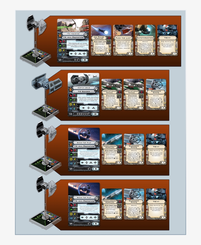 Wave Vii Imperials - Fantasy Flight Games Tie Aggressor X-wing Expansion, transparent png download