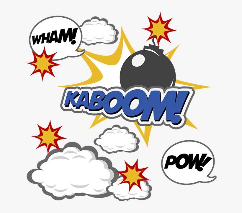 Svg Boy Files Superhero Cutting Files Superhero Files - Kaboom Superhero, transparent png download