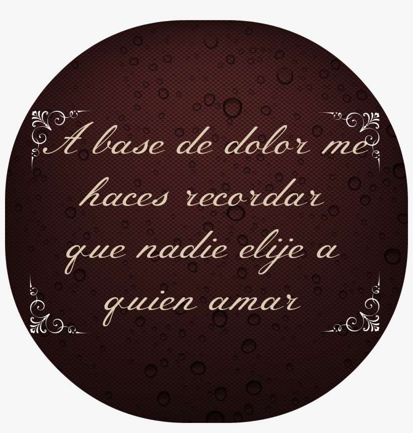Frases De Amor, Reseña De Prohibido - Down The Hole Again, transparent png download