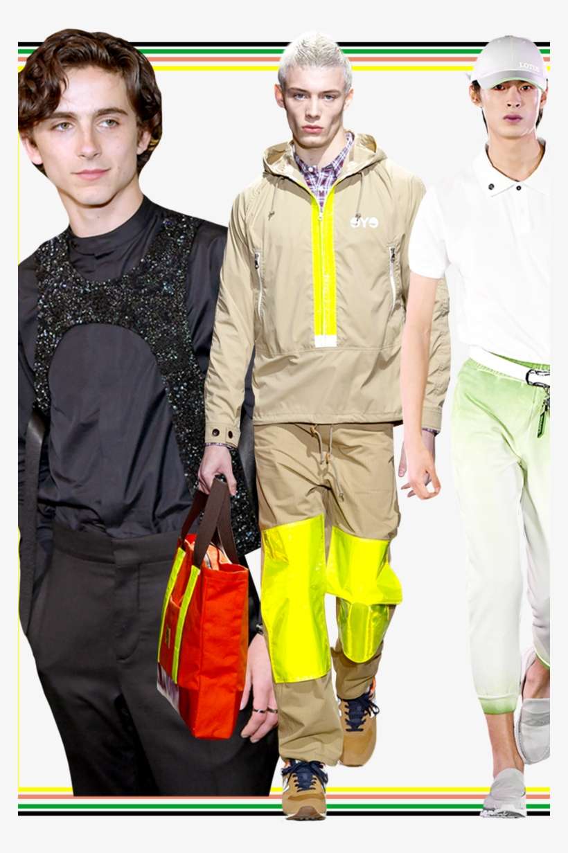 Five Menswear Looks From The Runway - Runway, transparent png download